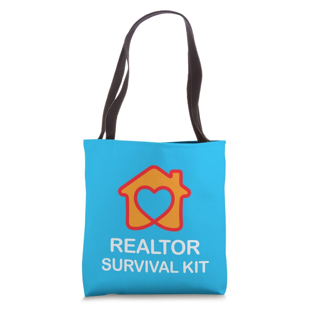 Realtor Survival Kit Bag, Cute Real Estate Agent Job Title Tote Bag :P